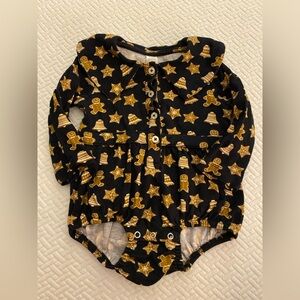 Kate Quinn Long-Sleeve Collar Holiday Romper / Size 18-24m / EUC